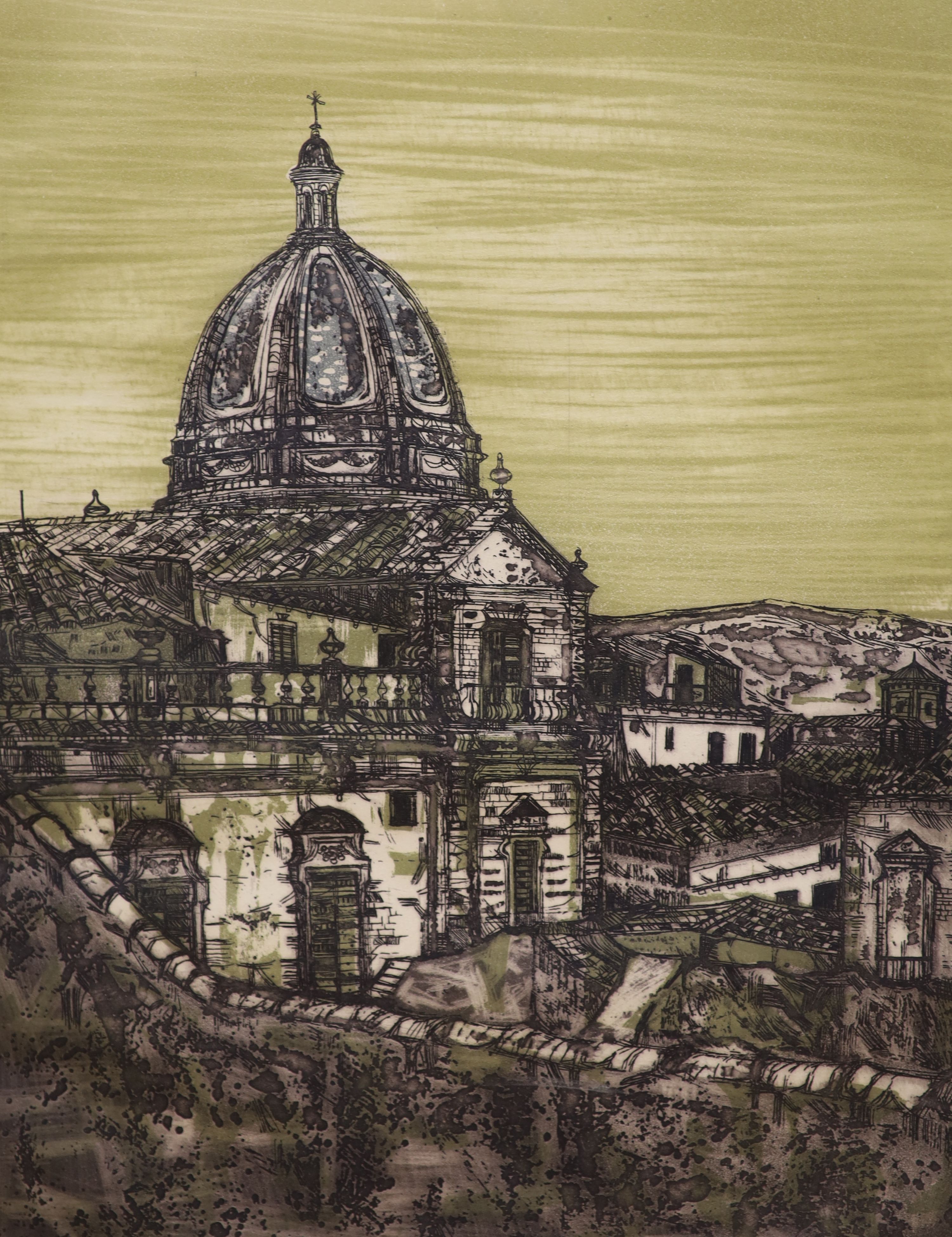 Richard Beer (1928-2017), two limited edition prints, Piazza Armernia, 47/100 and Noto III, 16/100, signed in pencil, 65 x 50cm